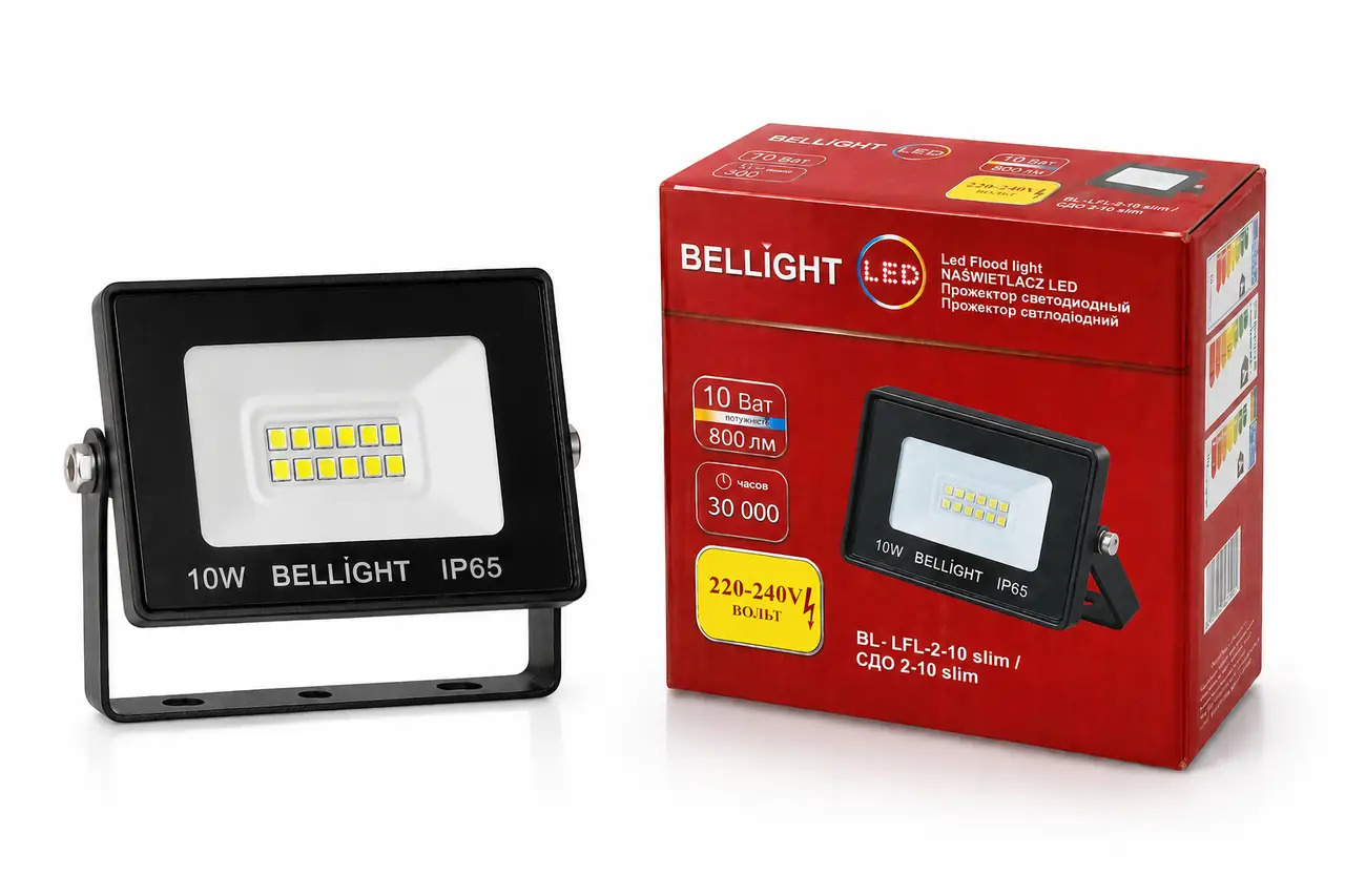 Прожектор світлодіодний Bellight 10W 6500K